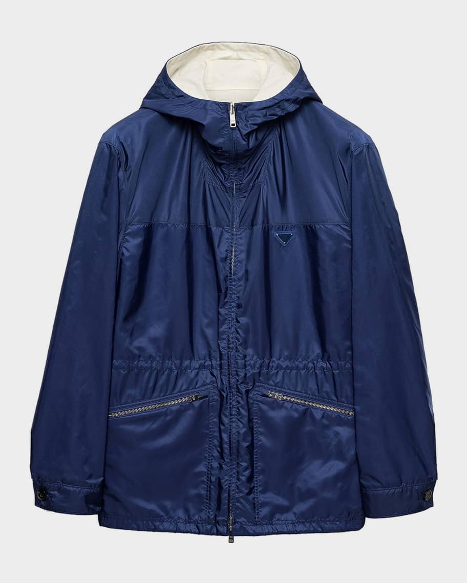 ジャケット・アウター prada nylon hooded duffle coat 99aw Prada Re-Nylon Hooded Down Belted Jacket - Bergdorf Goodman
