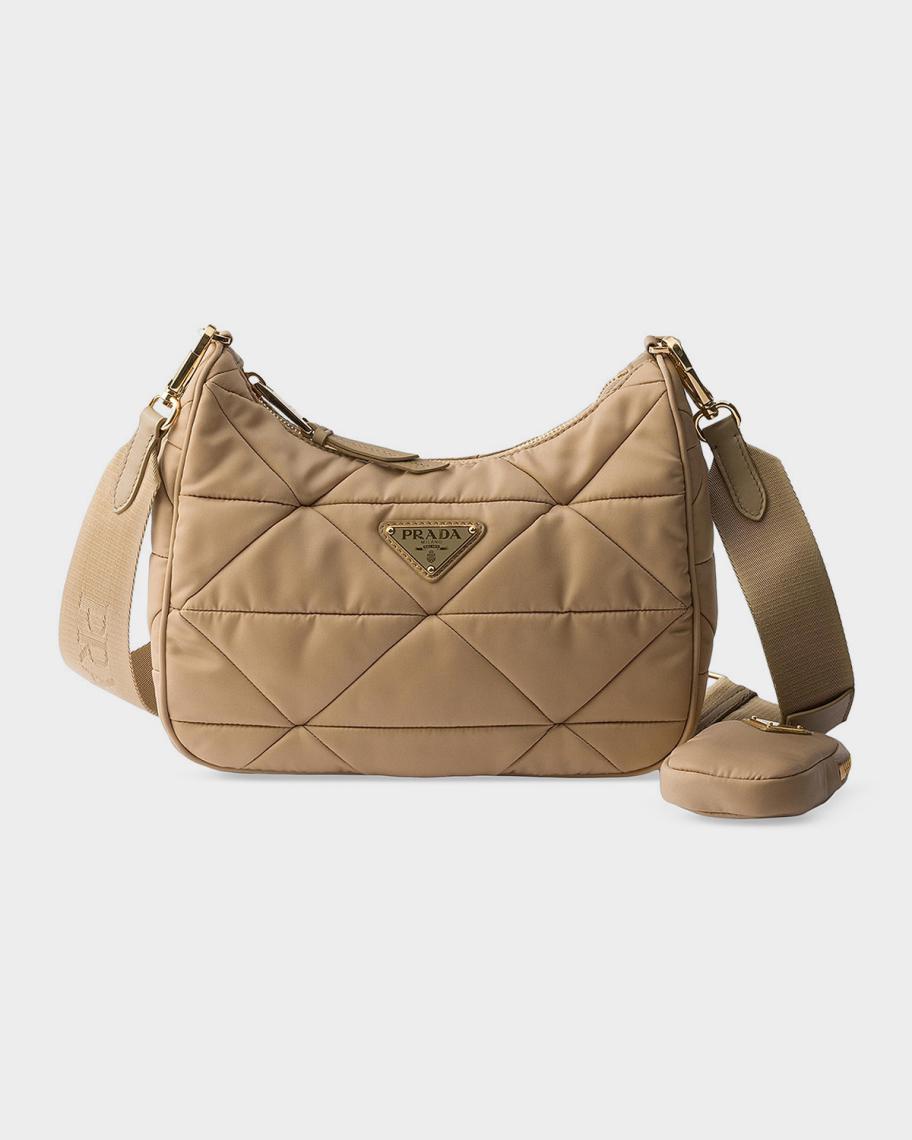 Prada Padded Re-Nylon Shoulder Bag | Neiman Marcus