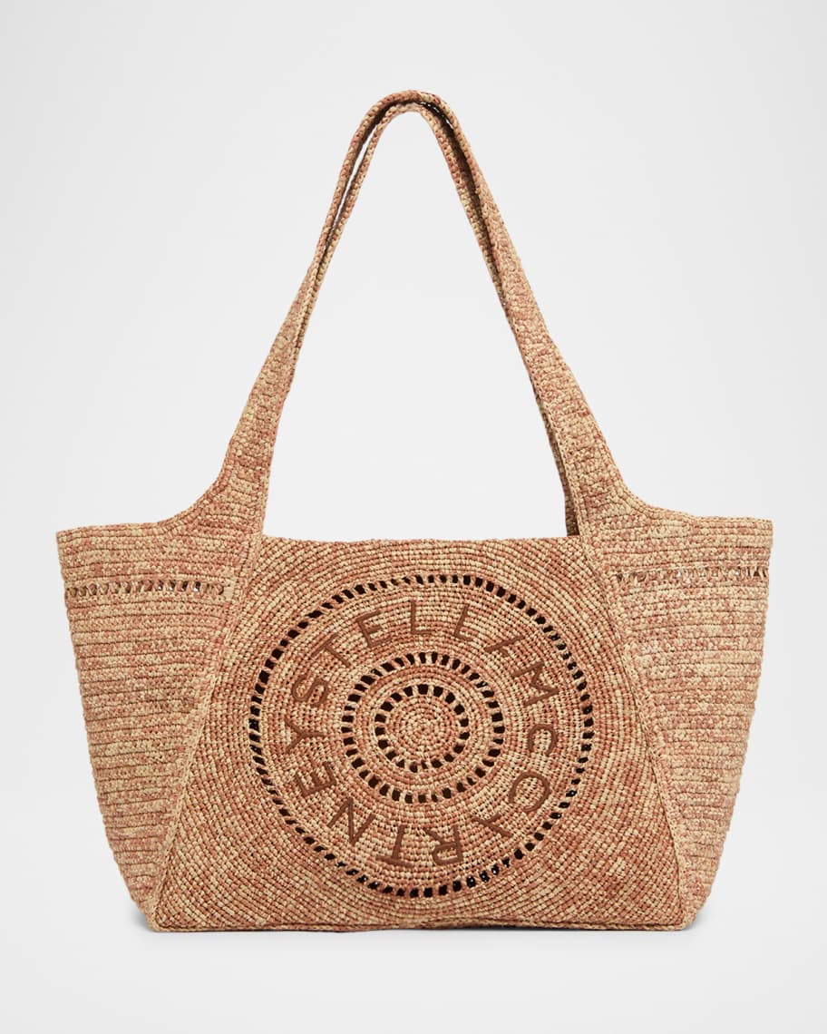 Stella McCartney High Summer Woven Raffia Tote Bag | Neiman Marcus