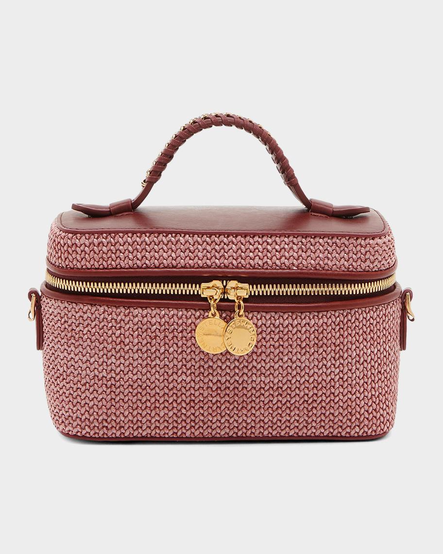 Stella McCartney Falabella Raffia Vanity Case | Neiman Marcus