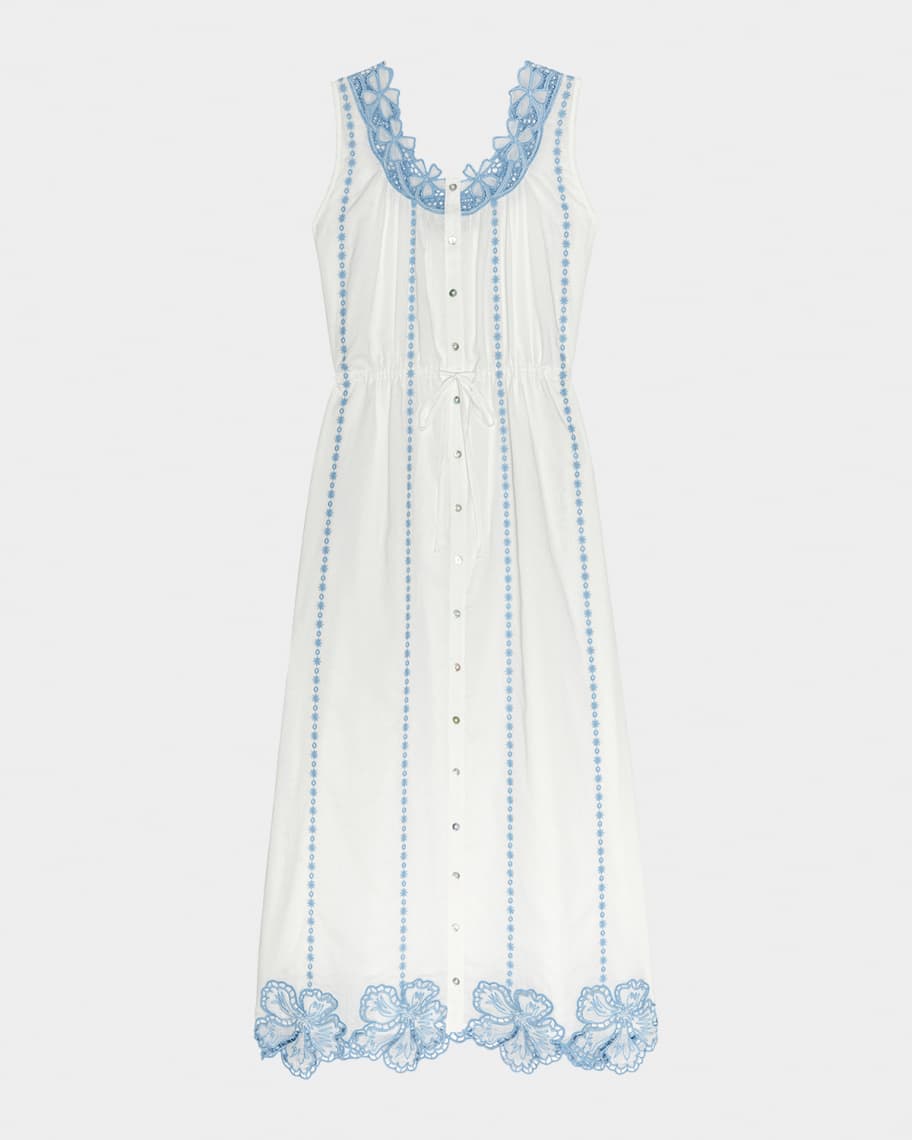 Rails Women's Lorina Embroidered Dress - White - Size S