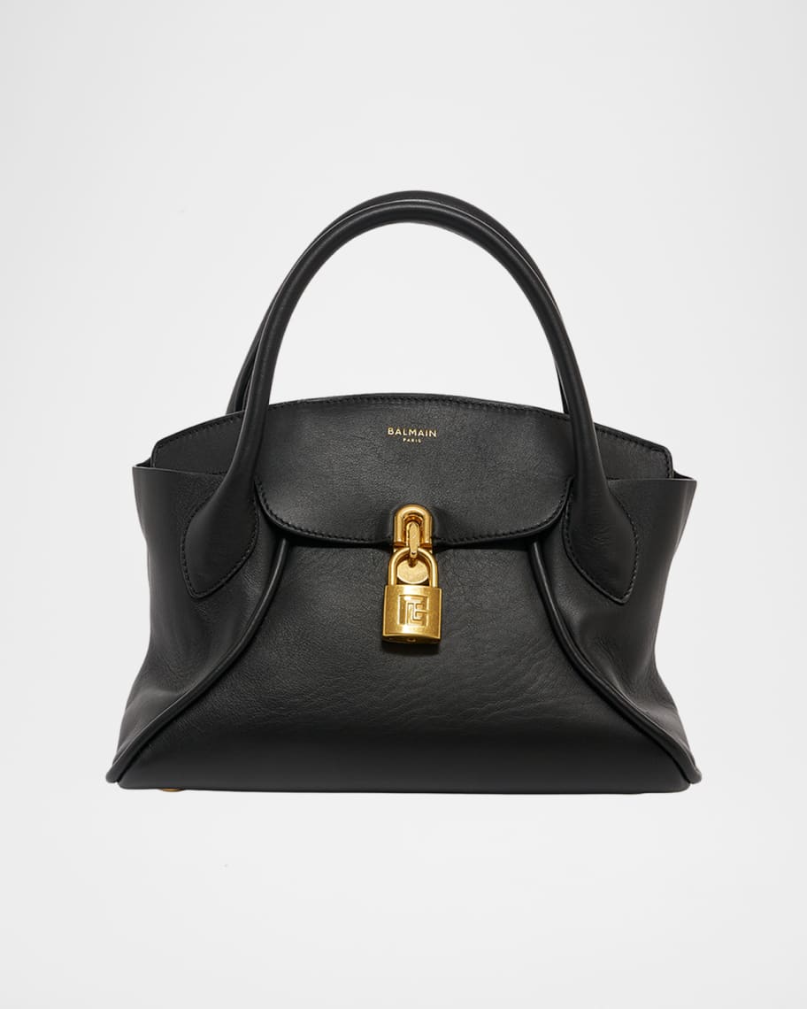 Balmain Pulse Leather Top-Handle Bag | Neiman Marcus