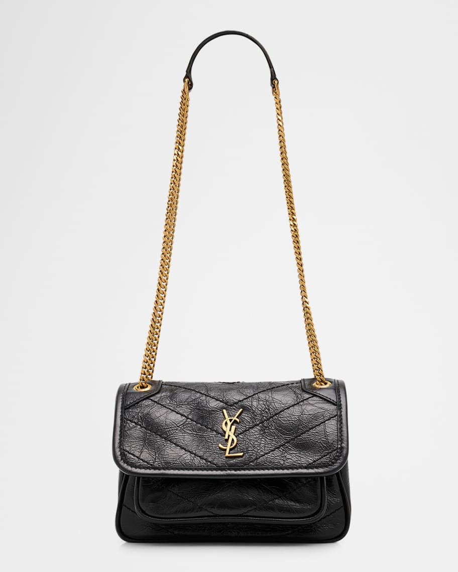 Saint Laurent Niki Mini Vintage Leather Shoulder Bag | Neiman Marcus