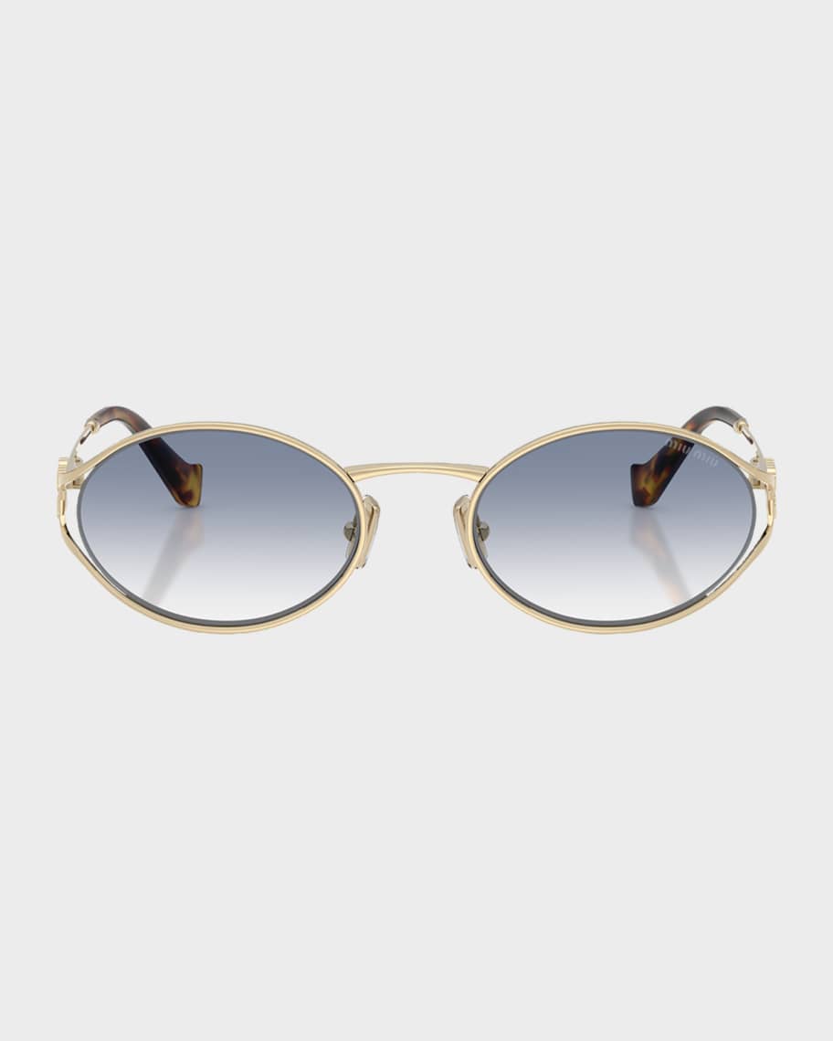 m♡m Miu Miu 54MM Oval Sunglasses | Neiman Marcus