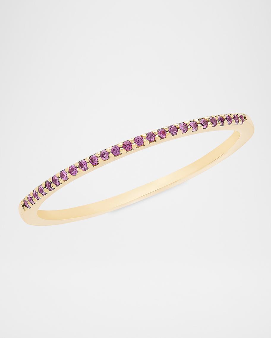 LANA Thin Pink Sapphire Stack Ring, Size 7 | Neiman Marcus
