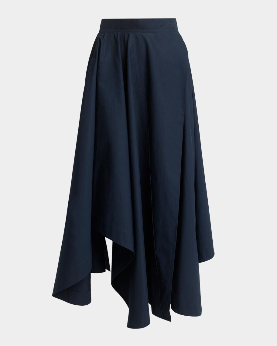 Givenchy Asymmetric Handkerchief Midi Flare Skirt | Neiman Marcus