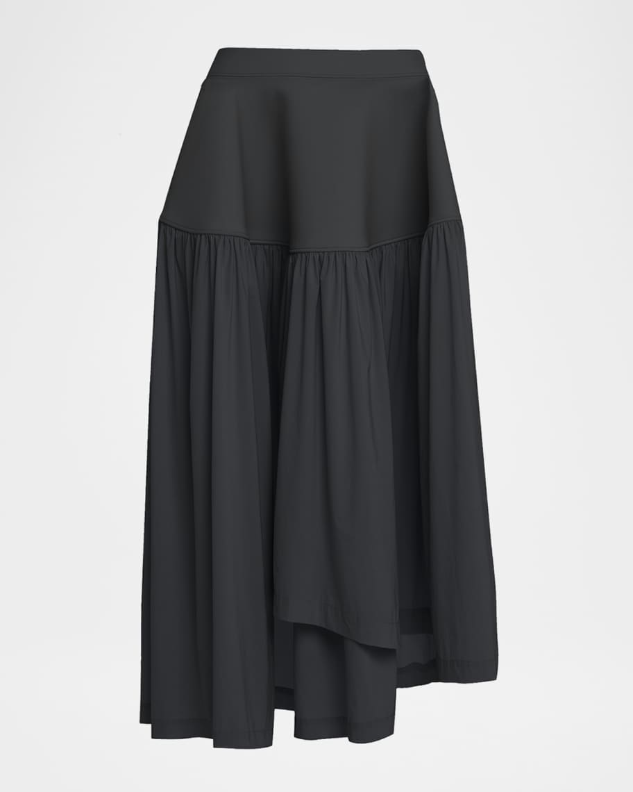 Issey Miyake Mute Winding Asymmetric Midi Skirt | Neiman Marcus