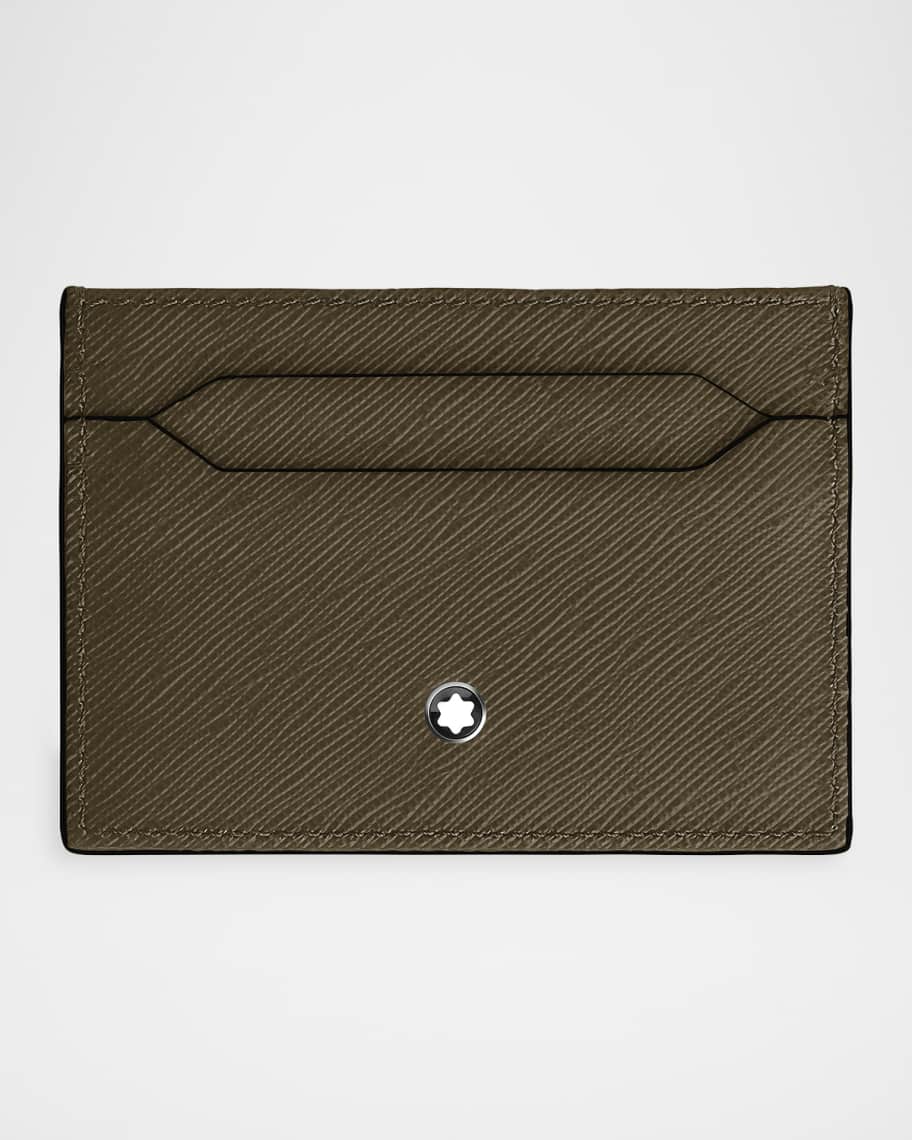 Montblanc Men's Sartorial Leather Card Holder | Neiman Marcus