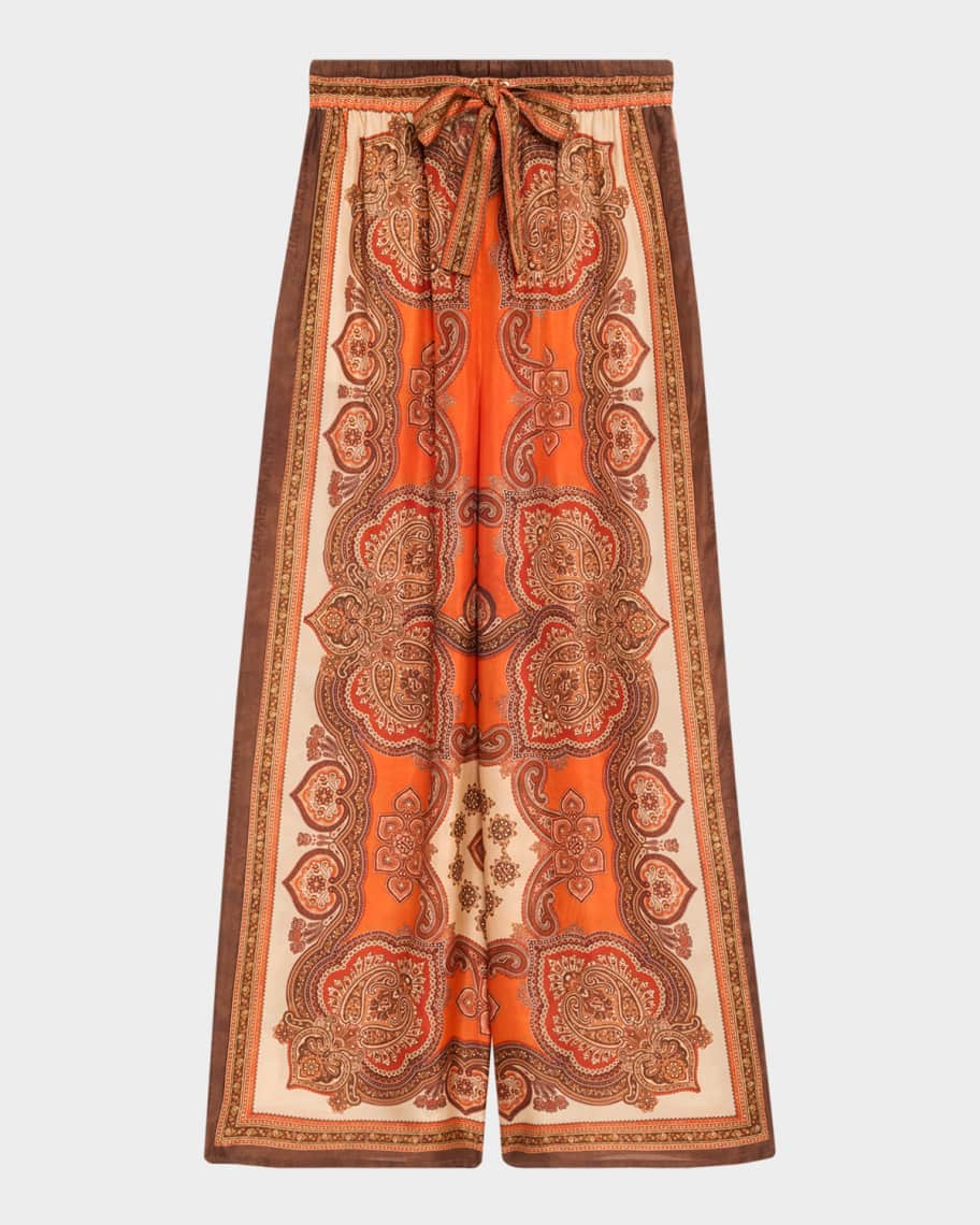Zimmermann Mahon Relaxed Silk Pants | Neiman Marcus