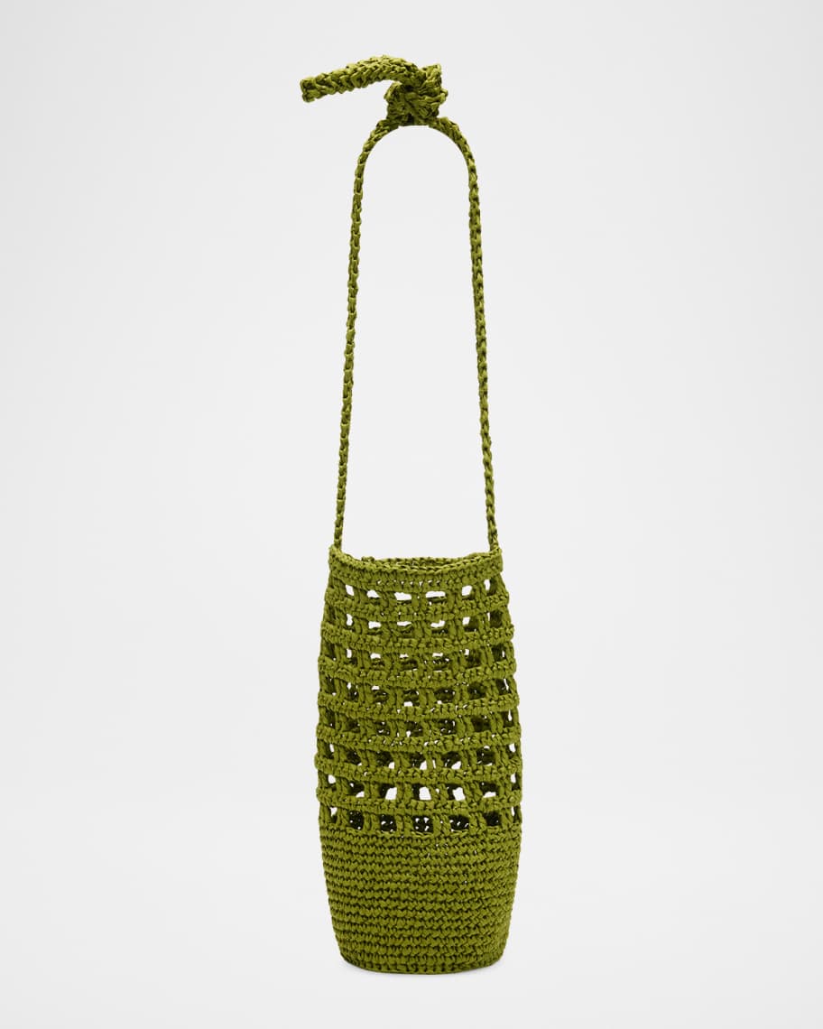 バッグ RITAO A.L.C. Rita Crochet Raffia Cylindrical Shoulder Bag | Neiman Marcus