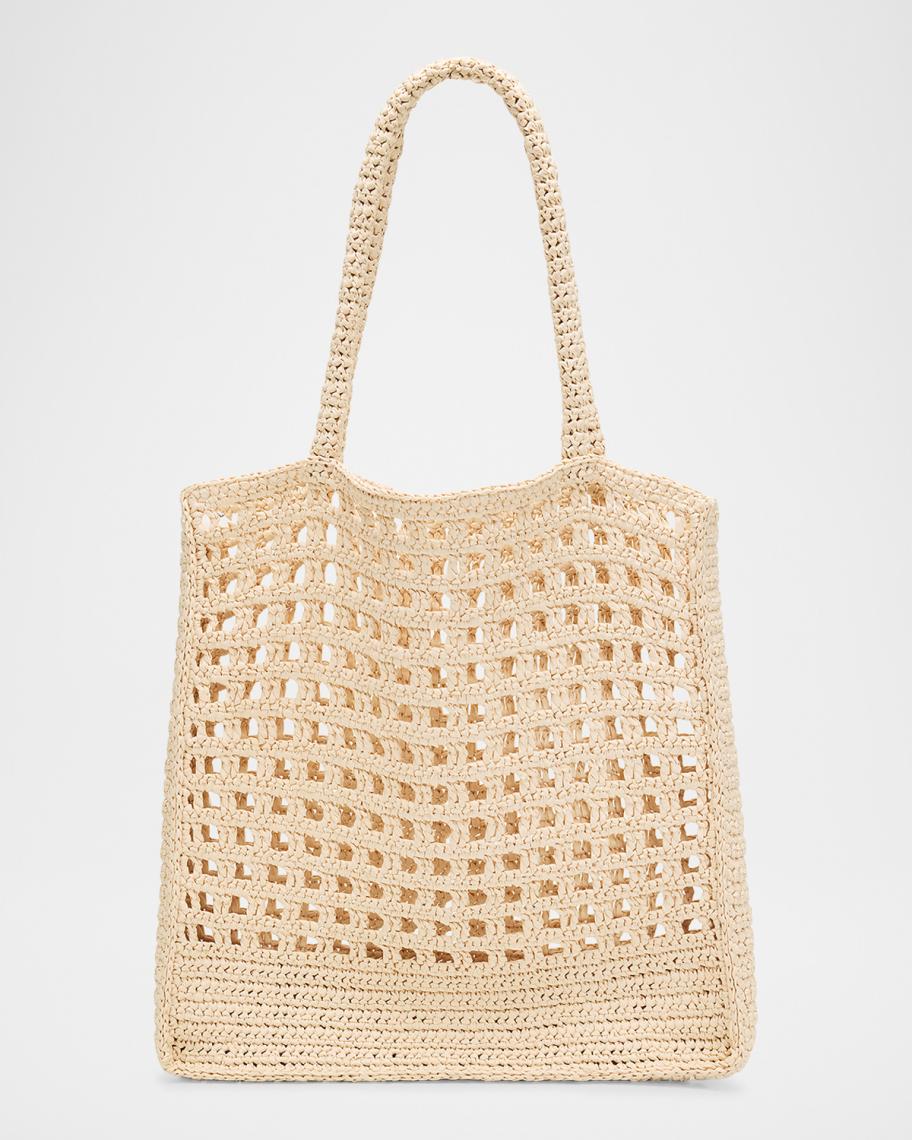 A.L.C. Ruby Crochet Raffia Tote Bag | Neiman Marcus