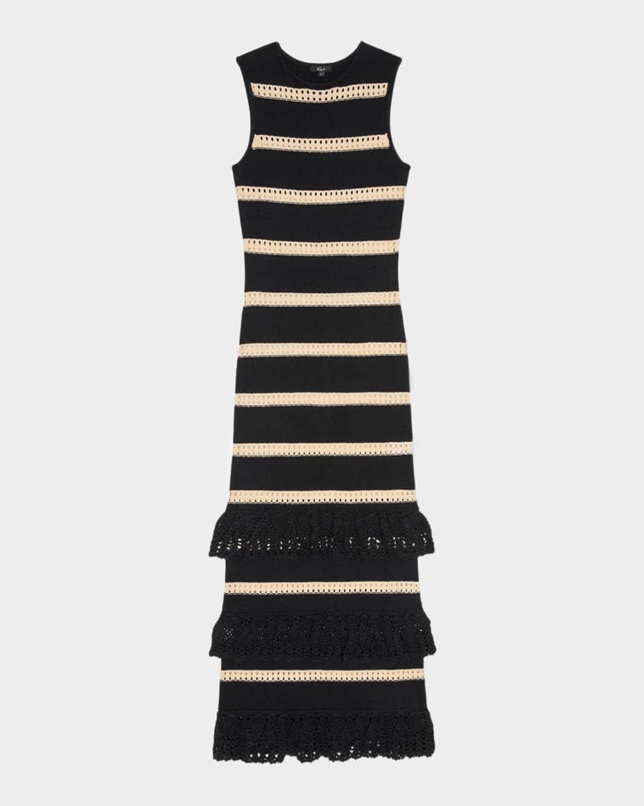 white christmas dresses The Crochet Knit Tank Dress
