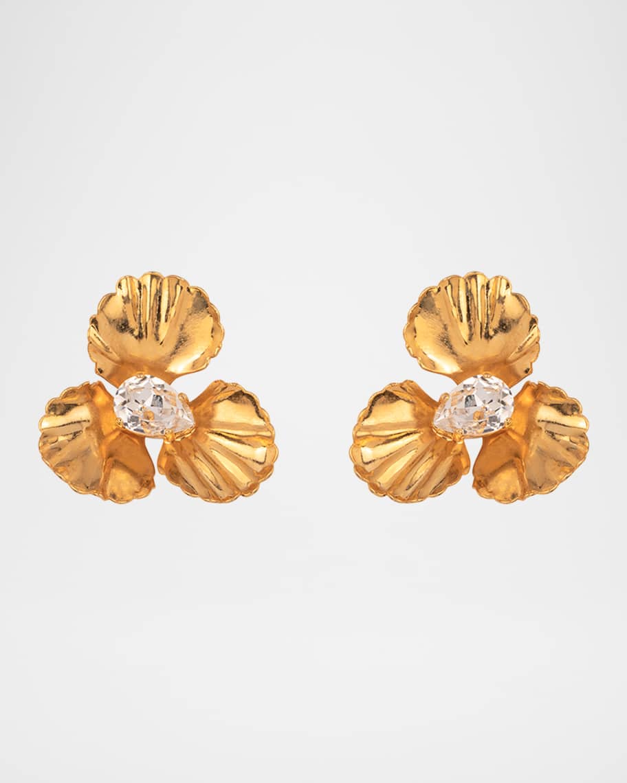 新品★定価16万円★Jennifer Behr★フラワー Jennifer Behr Caelyn Flower Earrings | Neiman Marcus