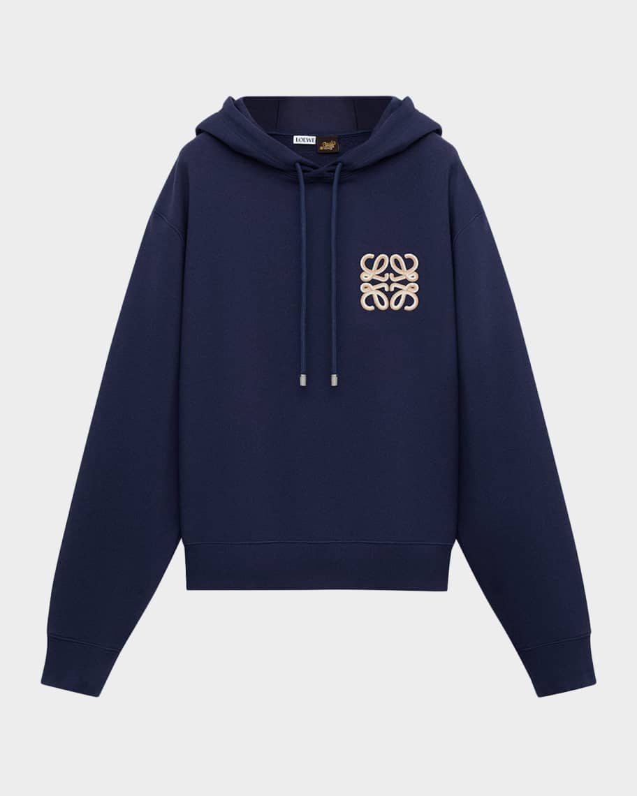 パウラズイビサ パーカー Loewe Paula's Ibiza Loewe x Paula's Ibiza Men's Embroidered Anagram Hoodie | Neiman Marcus