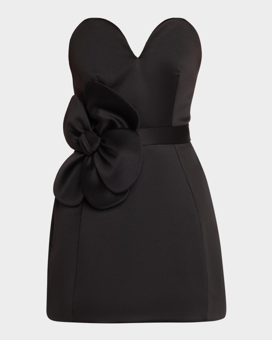 breaking news mini dress - black Cassea Plunging Mini Dress in black