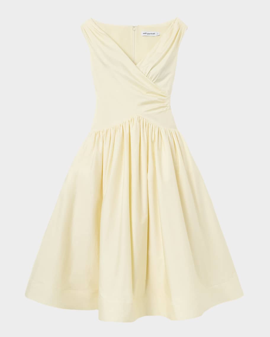 knee length dresses for ladies Alice + Olivia Luciana Slip Dress in Social Hour Black  Leigh's of Breton  Village