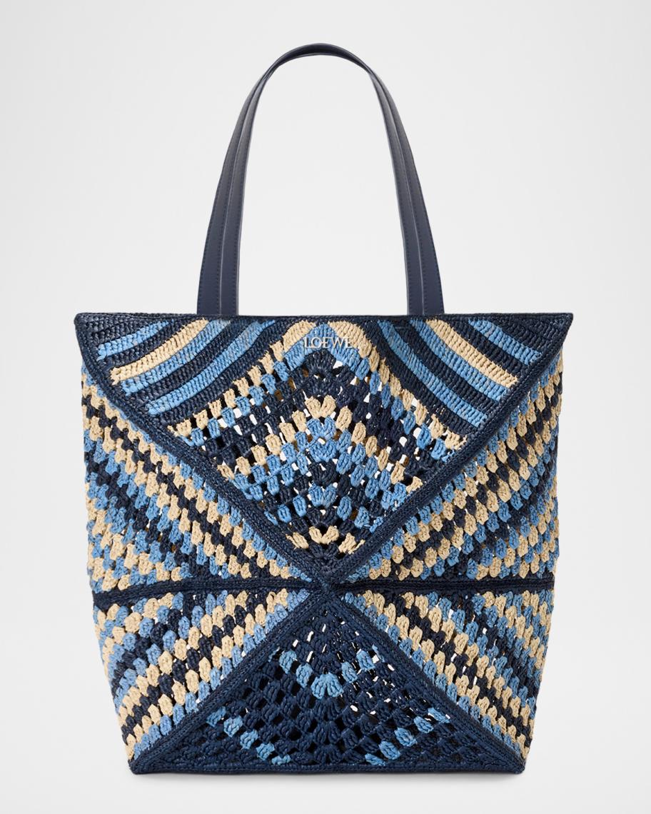 LOEWE x Paula's Ibiza Men's Puzzle Fold XL Raffia Tote Bag