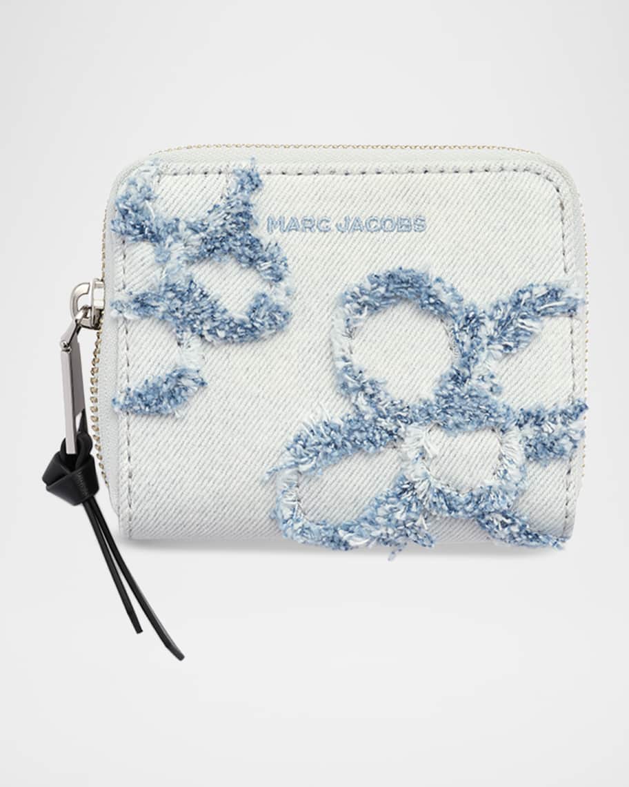 Marc Jacobs The Daisy Denim Mini Compact Wallet | Neiman Marcus
