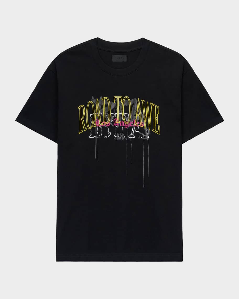 洋楽 Mark A. Smith & Uni' Tee RTA Men's Colin Oversized Cotton Road to Awe T-Shirt | Neiman Marcus