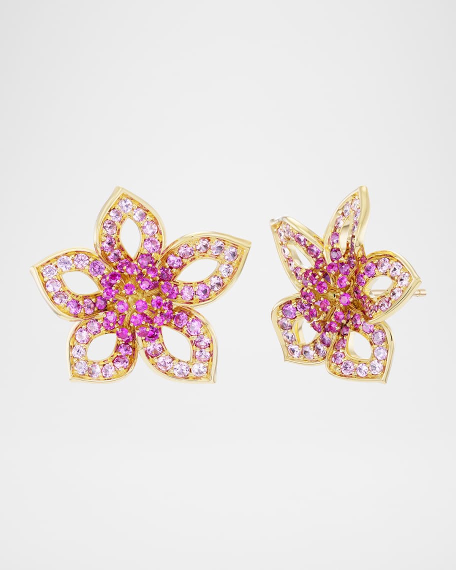 Emily P. Wheeler Mana Stud Earrings with Pink Sapphires | Neiman