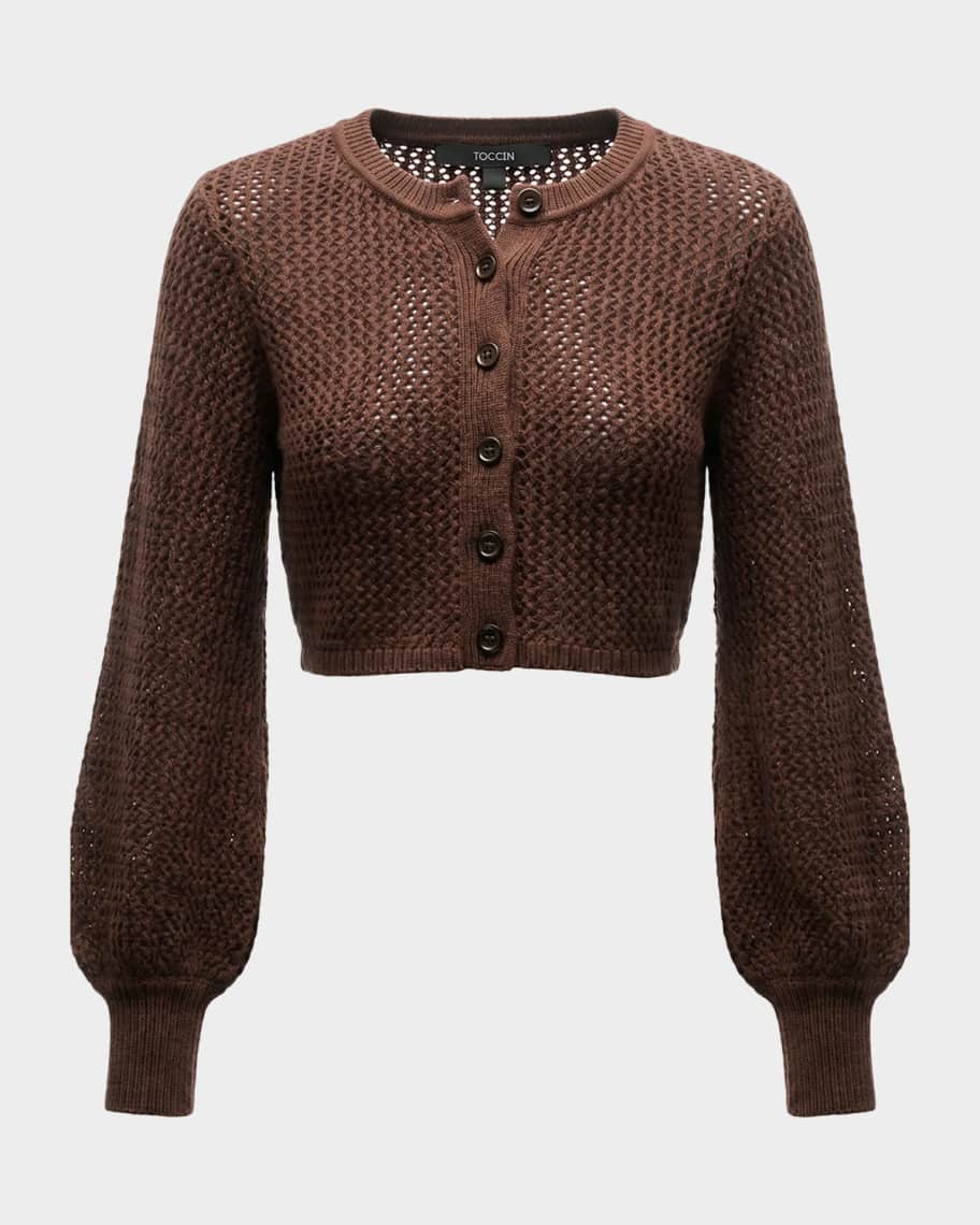 Toccin Tori Blouson-Sleeve Cardigan | Neiman Marcus