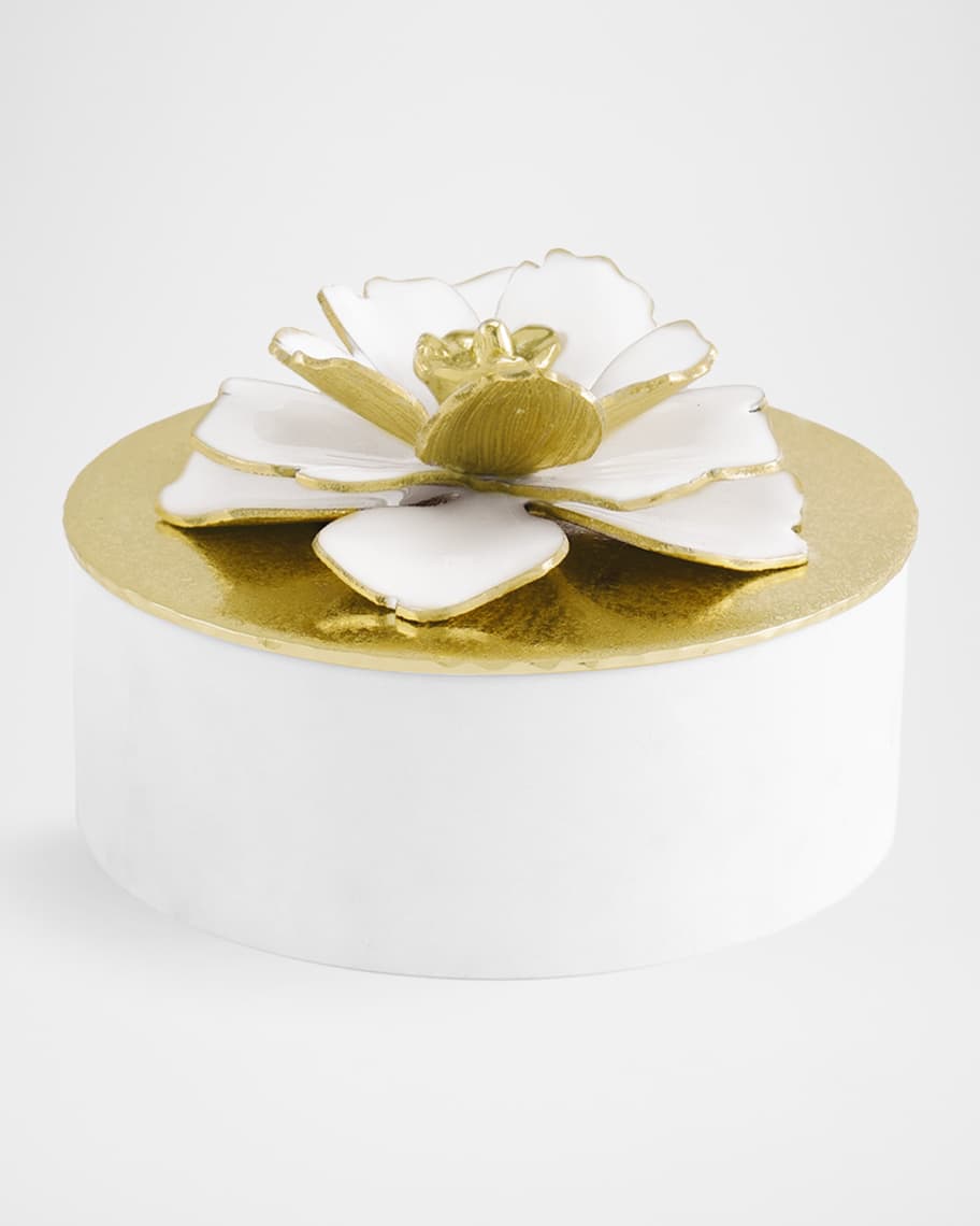 Michael Aram Gardenia Trinket Box | Neiman Marcus