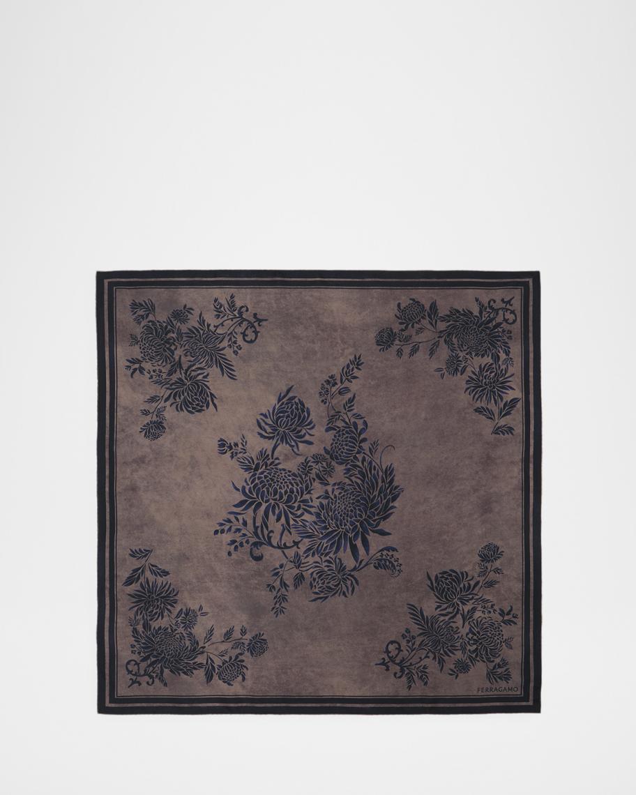 FERRAGAMO Floral Silk Scarf | Neiman Marcus