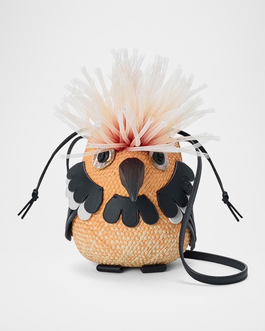 Loewe x Paula's Ibiza Woven Bird Crossbody Bag | Neiman Marcus