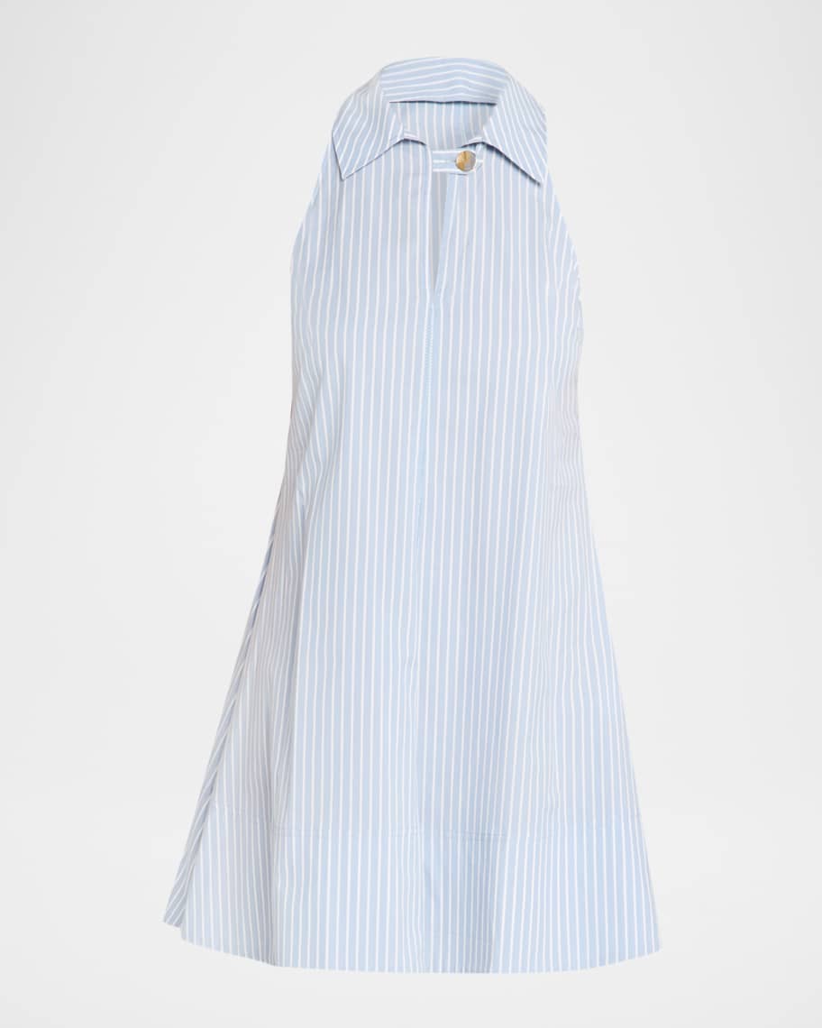 Veronica Beard Florenz Pinstripe Mini Dress | Neiman Marcus