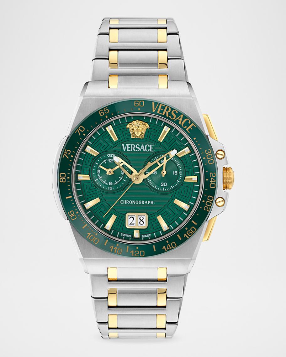 Versace Collection Men's Greca Reaction 43mm Two-Tone Bracelet