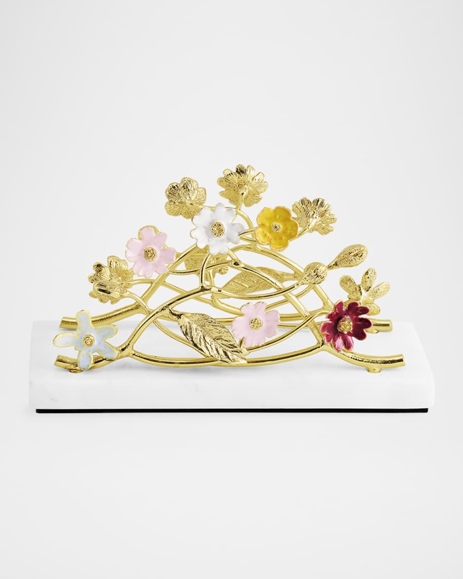Michael Aram Wildflower Vertical Napkin Holder | Neiman Marcus