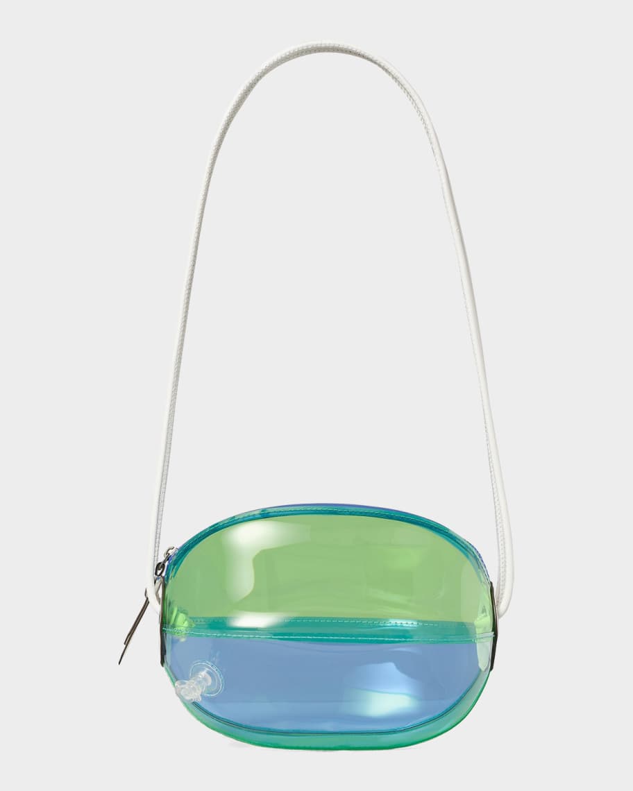 ひ*ち様 新品 TORY BURCH / ハウエルコ―ト WH/BL 23.5 Tory Burch Beach Ball Colorblocked Shoulder Bag | Neiman Marcus