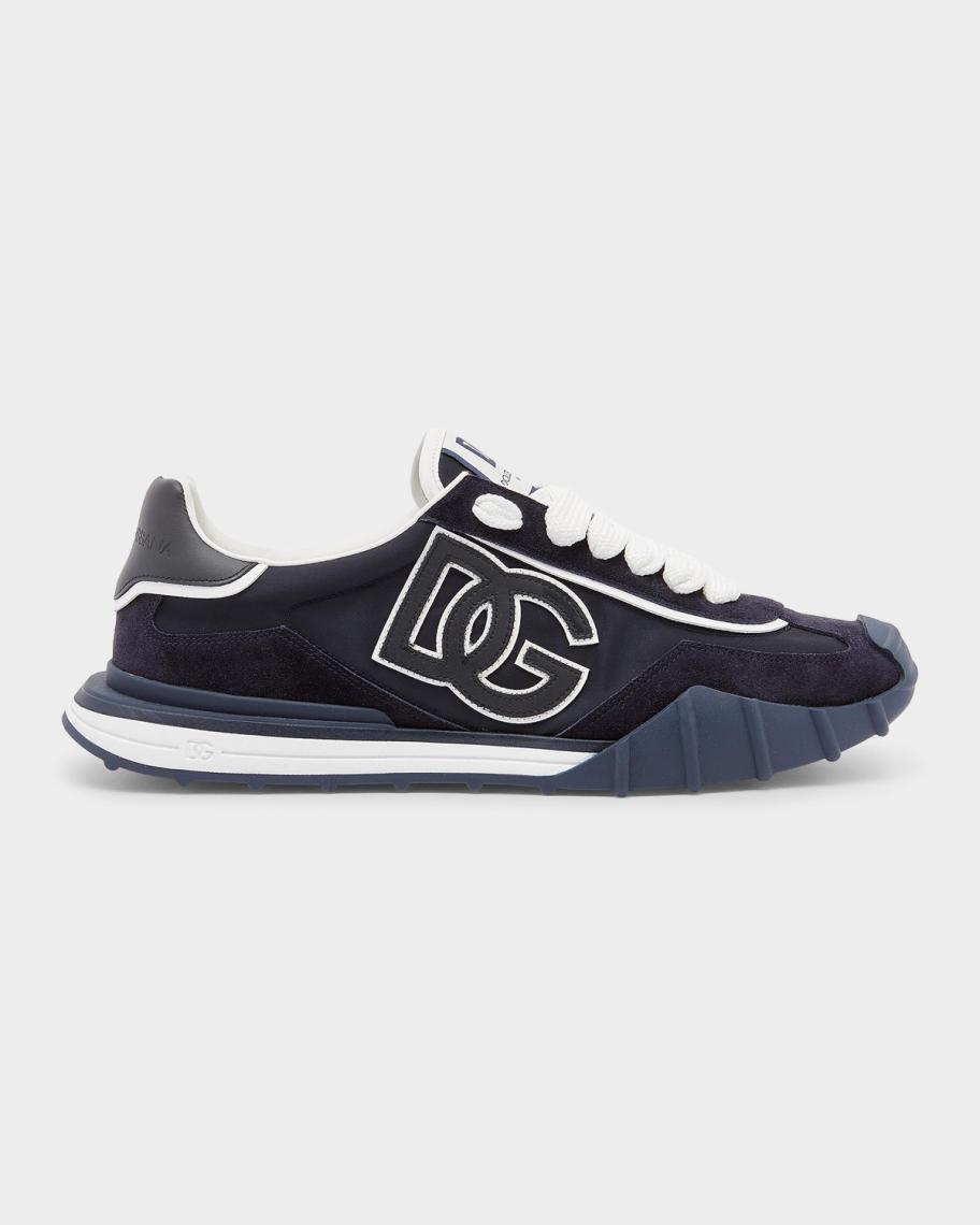 Dolce&Gabbana Men's DG Athletic Nylon and Leather Sneakers