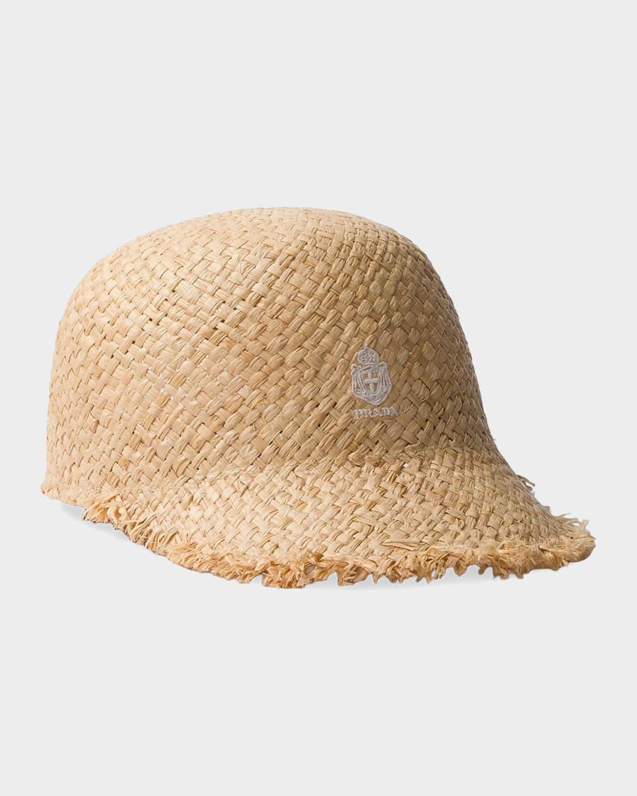 Prada Raffia Baseball Cap | Neiman Marcus