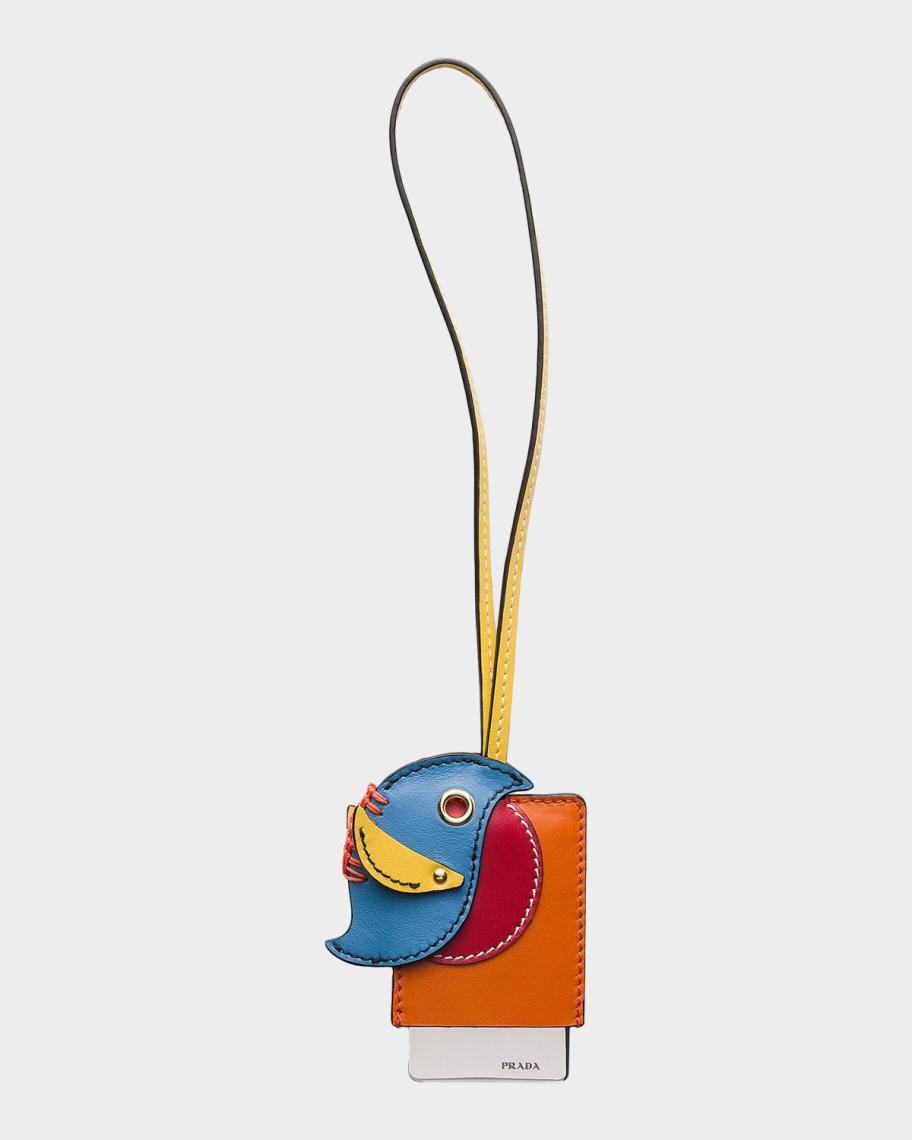 Prada Leather Mirror Case Pendant | Neiman Marcus