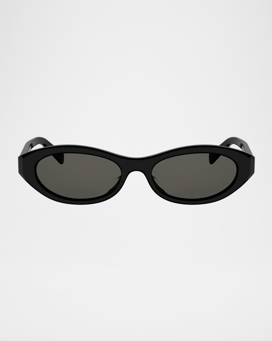 Celine Triomphe Mini 54mm Round Sunglasses | Neiman Marcus