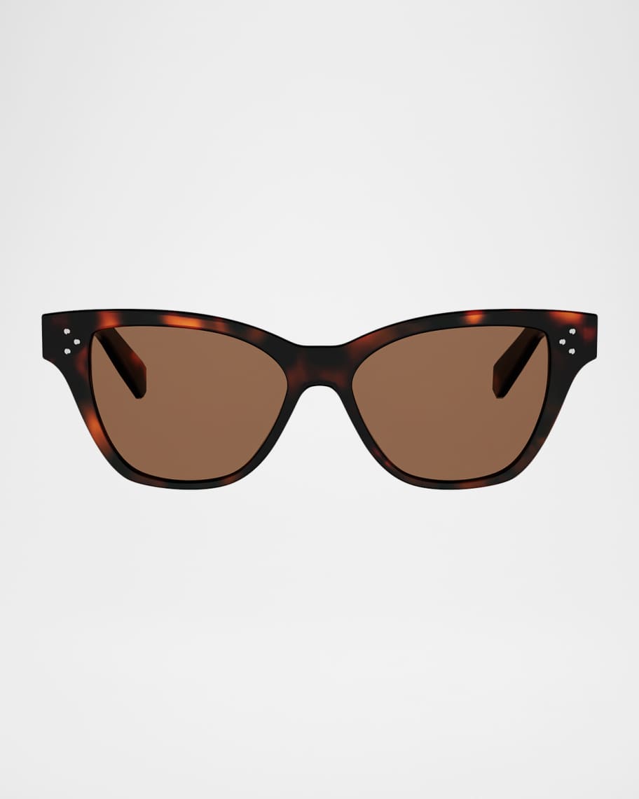 Celine 3 Dots HD 52mm Butterfly Sunglasses | Neiman Marcus
