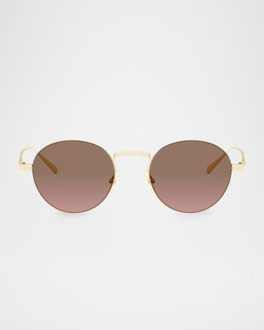 Celine 49mm Metal Round Sunglasses | Neiman Marcus