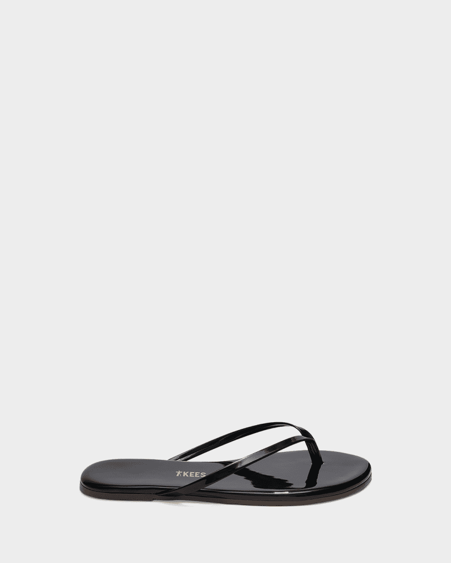 Tkees Lily Patent Leather Flip-Flops | Neiman Marcus