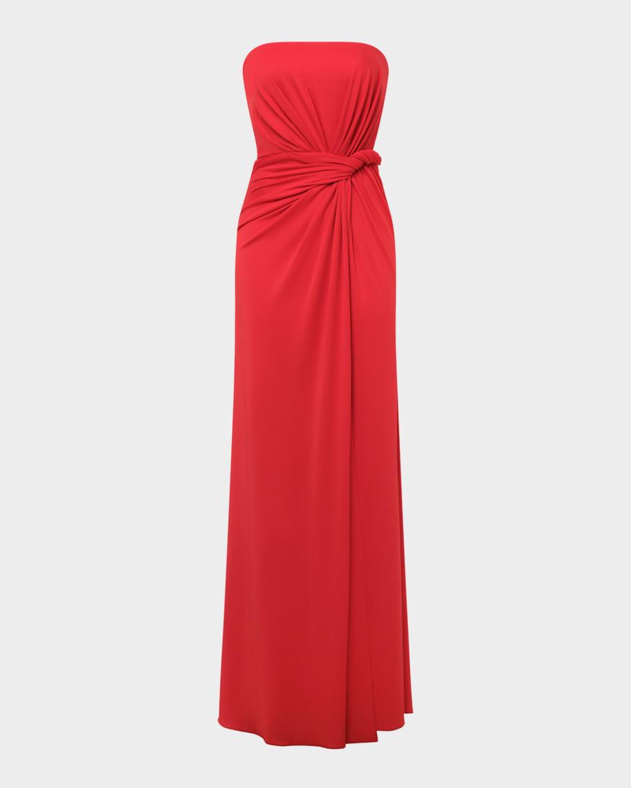 BCBGドレス BCBGMAXAZRIA Stella Strapless Side-Twist Column Gown | Neiman Marcus