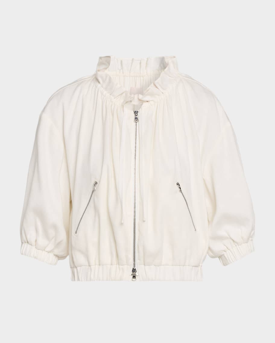 THE TOÉ Lyucus Jacket Cinq a Sept Kaylie Linen-Blend Jacket | Neiman Marcus