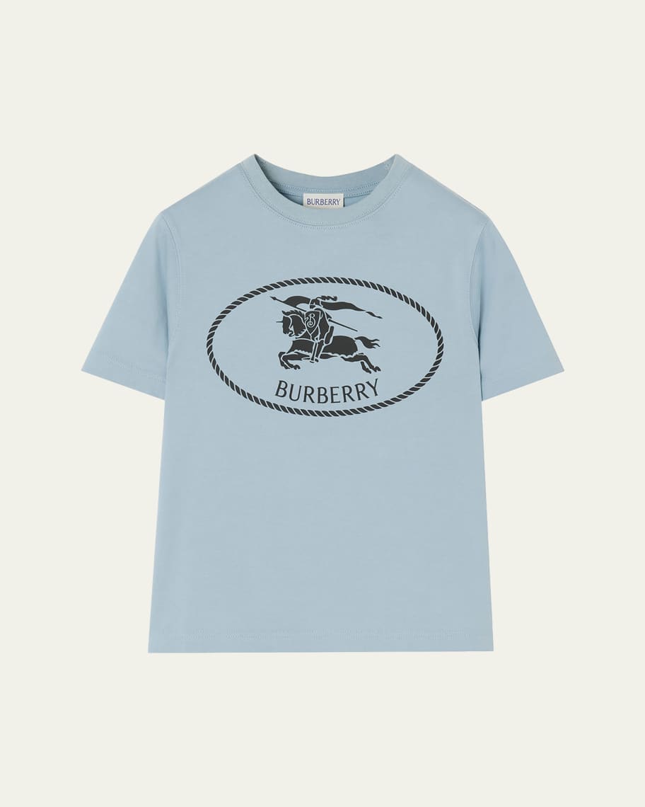 Burberry Boy's Knight Stamp Cotton T-Shirt, Size 4-14 | Neiman Marcus