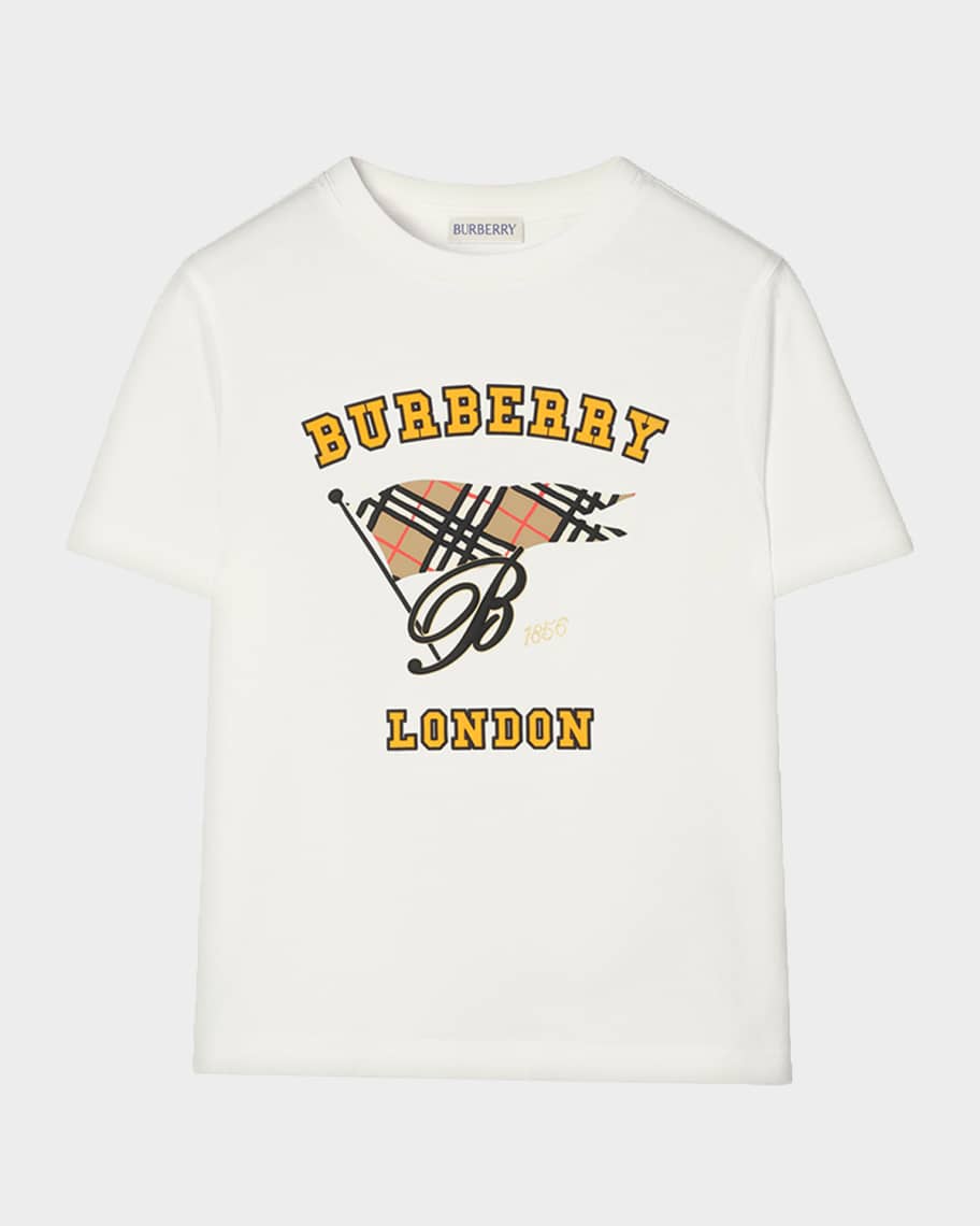 Burberry Boy's Flag Cotton T-Shirt, Size 4-14 | Neiman Marcus