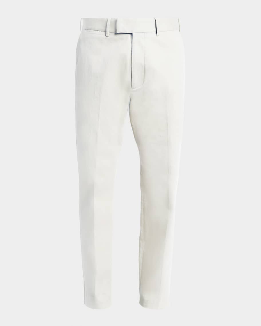 トムフォード　コットンリネンスラックス　TOM FORD TOM FORD Men's Comfort Stretch Slim Flat-Front Trousers | Neiman