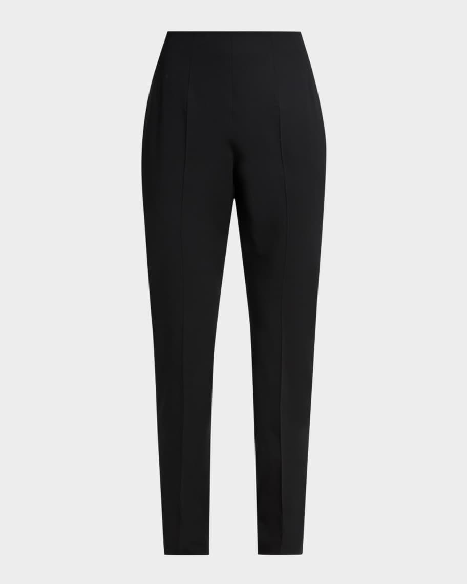 Jil Sander Darted Wool-Blend Trousers | Neiman Marcus