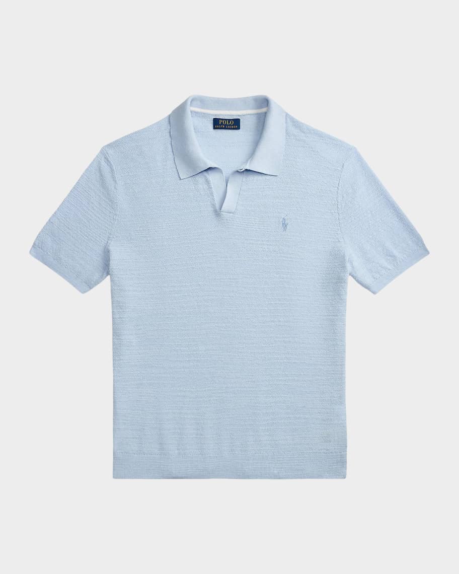 Polo Ralph Lauren Men's Cotton and Linen Textured Short-Sleeve