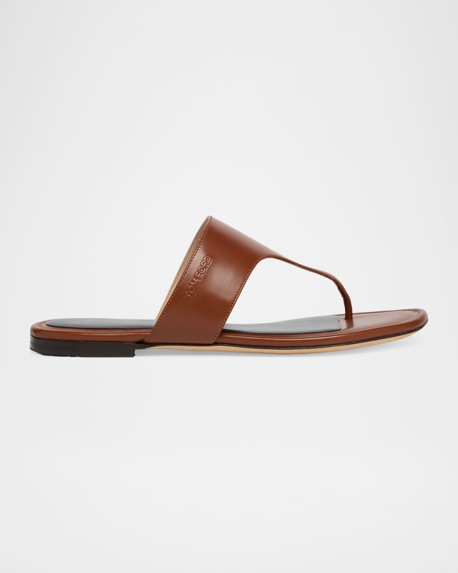 TOMFORD サンダル　フラットサンダル TOM FORD Soft Leather Thong Sandals | Neiman Marcus