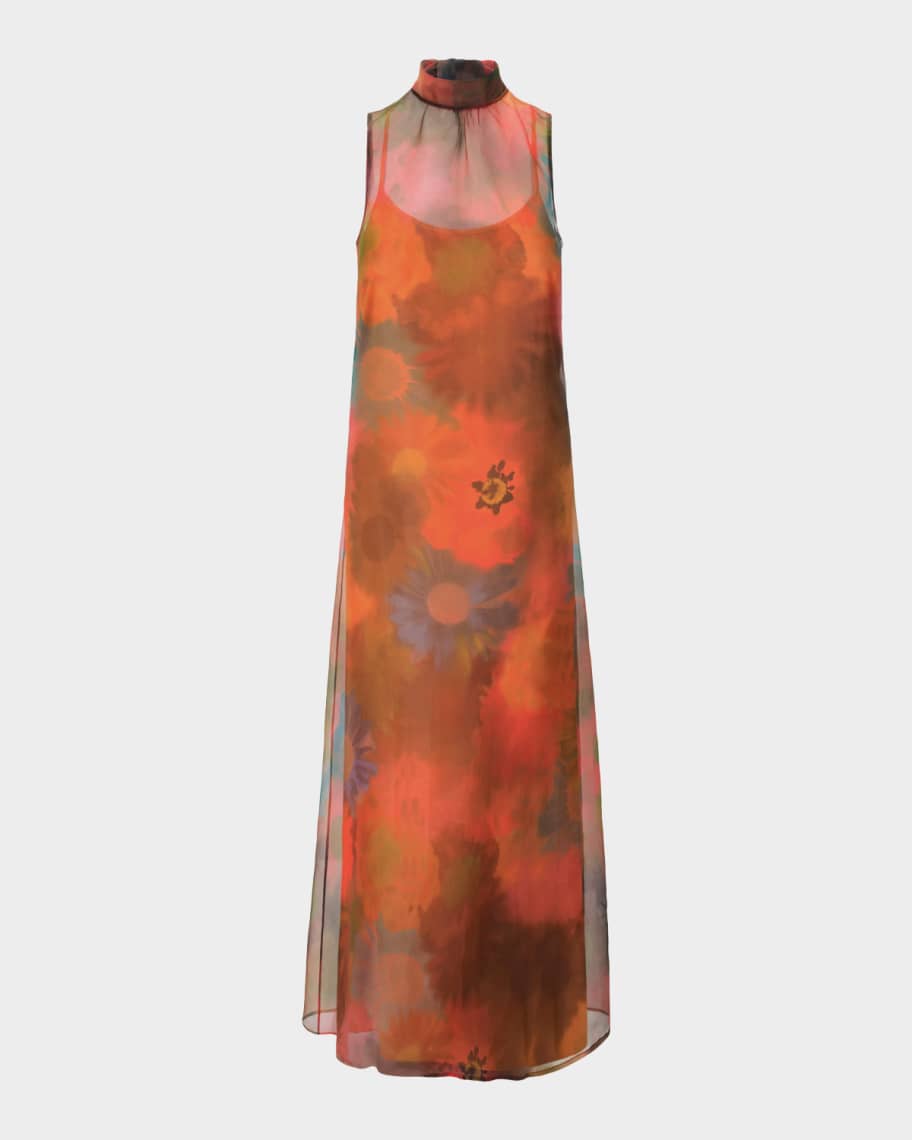 staud etta dress blood orange Staud Etta Dress