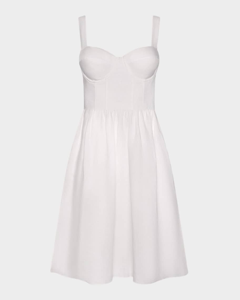 topshop lace corset flippy tunic dress topshop lace corset flippy tunic dress Pastel Lemon Eyelet Bustier Dress