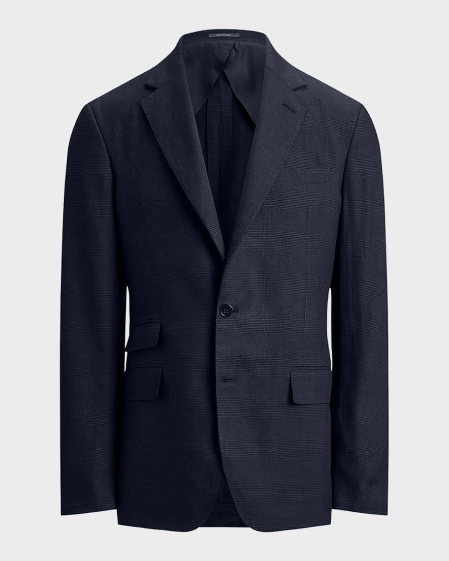 Ralph Lauren Purple Label Men's Cotton and Cashmere Glen Plaid
